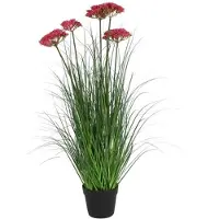 Decostar Kunstplant achillea 15x15x90cm lila