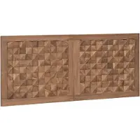 vidaXL Bed Hoofdbord Naturel Massief Teakhout