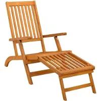 vidaXL Ligstoel die kan leunen en vouwen 55 x 146 x 91 cm
