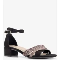 Marco Tozzi dames sandalen met hak zwart panter maat 38