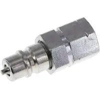 Tameson Stalen DN 6.3 Hydraulische Koppeling Insteeknippel G 1/4 inch Binnendraad ISO 7241-1 A D 12mm
