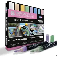 Zieler Paint Marker Set Medium 2,5Mm 8 Stuks Pastel