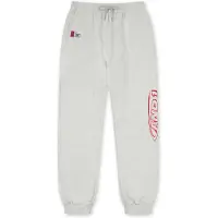AND1 Broek lichtgrijs / bloedrood