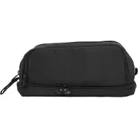 Gistuch Etui met grote capaciteit, tas met twee openingen, stevige canvas tas, draagbare multifunctionele tas voor de schoolbibliotheek, zwart