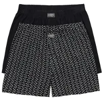 JP 1880 - Heren - Boxershorts OEKO-TEX set van 2 onderbroek - Zwart - Maat XL