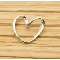 925 Sterling zilveren hanger hartje - hartjes hanger van zilver - hart hangertje van zilver voor geliefde - hartjes hanger cadeau tip ! - valentijn hangertjes