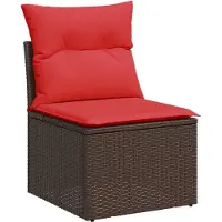 vidaXL Tuinbank Set 6 st Bruin poly rattan