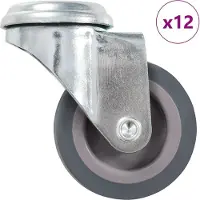 Syfax 12 st Zwenkwielen met boutgaten 50 mm