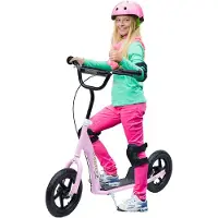 HOMCOM HOMdotCOM Kinderstep step step voor kinderen stadsstep kickboard blauw