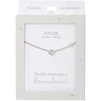 Depesche ketting vis sterrenbeeld zilver goud verstelbaar 42-47cm.