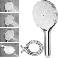 Auralum Max multifunctionele handdouche - 3 Sproeistanden - Continue hoge waterdruk - Groter paneel van 140 mm - Inclusief sproeikopfunctie