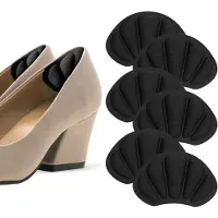 Shoeple Heelpad Flex (6 stuks) - Hielkussentjes voor Schoenen - Schoenverkleiner - Antislip Hielzool - Hielbeschermer - Zwart