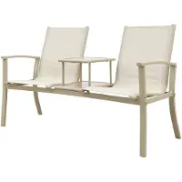 Van der Garde Tuinmeubelen Tete-a-Tete aluminium tuinbank Felix - Latte/Beige