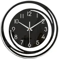 LONGZIMING -Wandklok - Muurklok - Analoge Klok - Holle Snijdesign - Draaibare Houder - Acryl - Minimalistisch - Goede Leesbaarheid - 1 Stuk