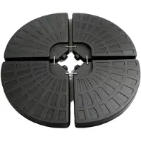 Ceruzo Parasoltegels Rond – Set van 4 – Vulbaar – Tot 66 kg – Voor Kruisvoet Parasol
