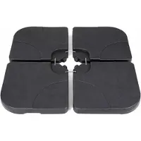 Ceruzo Parasoltegels Set van 4 – Vulbaar met Water of Zand – Tot 80 kg – Voor Kruisvoet