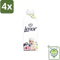Lenor - Wasverzachter - Gevoelig - Milde Geur - 41 Wasbeurten - Voordeelverpakking - 4 stuks - Wasverzachter -