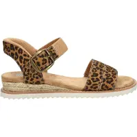 SKECHERS Hands Free Slip-In Desert Kiss dames sandaal - Leopard - Maat 38