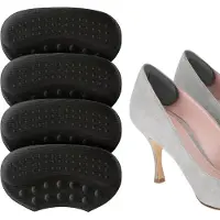 Shoeple Heelpad One (4 stuks) - Hielkussentjes voor Schoenen - Schoenverkleiner - Antislip Hielzool - Hielbeschermer - Zwart