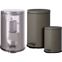 Excellent houseware Pedaalemmer Set 20L & 5L Brons