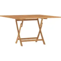 Syfax Tuintafel inklapbaar 110x110x75 cm massief teakhout