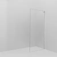 Balmani Modular inloopdouche: 100 x 200 cm, Permafrost met coating, Hoogglans chroom profielen met L-Shape