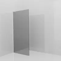 Balmani Modular inloopdouche: 100 x 200 cm, Reflex spiegelglas met coating, Hoogglans chroom profielen met L-Shape