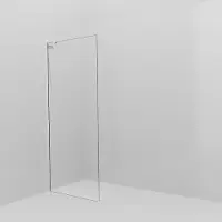 Balmani Modular inloopdouche: 90 x 200 cm, Extra helder glas met coating, Hoogglans chroom profielen met L-Shape