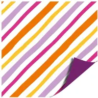 Kassaplan Toonbankrol 50cm Painted Lines Purple Rood rood Papier Cadeaupapier