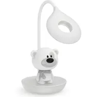 Luxus Tafellamp Nachtlamp Kinderkamer Doggy Mini - Wit - Nachtlampje baby - Voor kinderen - Slaapkamer - Draadloos - Oplaadbaar