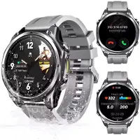 Doogee 1.83inch HD TFT - Bellen AI Voice - Message - Hartslag & Slaap Monitor - Bloeddruk & O2 - 100+ Sport Modi - LED Zaklamp - 730mAh - Magnetic Laden -