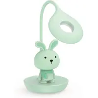 Luxus Tafellamp Nachtlamp Kinderkamer Bunny Mini - Mintgroen - Nachtlampje baby - Voor kinderen - Slaapkamer - Draadloos - Oplaadbaar