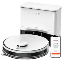 ILIFE A30 Pro Robotstofzuiger met Dweilfunctie – 5000Pa Kracht, Zelflegend Station, 60 Dagen Opslag, App Bediening & 180 Min Looptijd