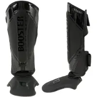 Booster Kickboks Scheenbeschermers Bangkok - Zwart/Zwart - maat XL
