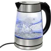 Ren Waterkoker - Waterkoker Met Temperatuurregeling - Waterkoker Glas - Zilver - 21cm x 16cm x 25cm