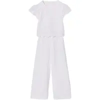 Vertbaudet Jumpsuit broek voor meisjes in Engels borduurwerk