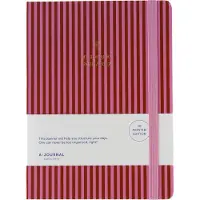 A-Journal My Journal - Agenda 2026/2027 - 18 maanden - Strepen Roze - A5