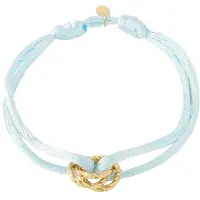 Yehwang Armband met zonnige dagknoop - Babyblauw - Verkleurt niet - Cadeau - Goudlief.nl
