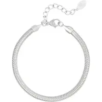 Yehwang Goudlief Armband platte visgraat smal - 4.0MM - Verkleurt niet - Roestvrij staal - Goudlief.nl