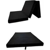 Ren Vouwmatras - Logeerbed - Opvouwbaar Matras - Vouwbed - Logeermatras - Zwart - 180cm x 65cm x 7cm