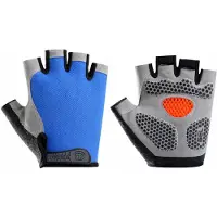CLOUDY - Fietshandschoenen - Wielrenhandschoenen - Blauw - Maat L