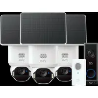 Eufy SoloCam E42 3-Pack + Video Doorbell E340 + Chime