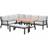 Garden Impressions Lissabon lounge dining set 6-delig - valley sand