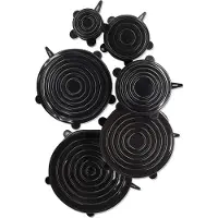 GEFU Deksel Flexifresh Zwart (Set van 6)