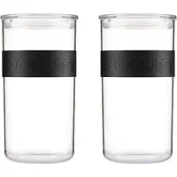 Bodum Voorraadpot Presso Black 2L (Set van 2)