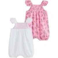 Next Rompertje/body groen / oranje / pink / wit