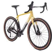 RINOS Sandman 4 - Gravel Fiets - Gravel Bike – carbonframe - GRX400 20 versnellingen - hydraulische schijfremmen - lichtgewicht - allround fiets voor elk terrein - Zwart Zand 52