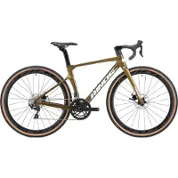 RINOS Sandman 3.0 Carbon - Gravel Fiets - Gravel Bike met SHIMANO 105 ST-R7000 - 22 versnellingen en schijfremmen - lichte fiets voor dames en heren - 700 x 40C - Kameleon Goud - Groent 58