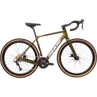 RINOS Sandman 1.0 - Carbon Gravel Fietes - Gravel Bike - met Shimano SORA 18 versnellingen en schijfremmen - lichte fiets voor dames en heren - 700 x 40C - Kameleon Goud- Groen 50
