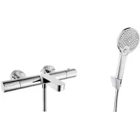 Kielle Oudee - Thermostatische badkraan, met accessoires EcoSpare, chroom 10302SNT110